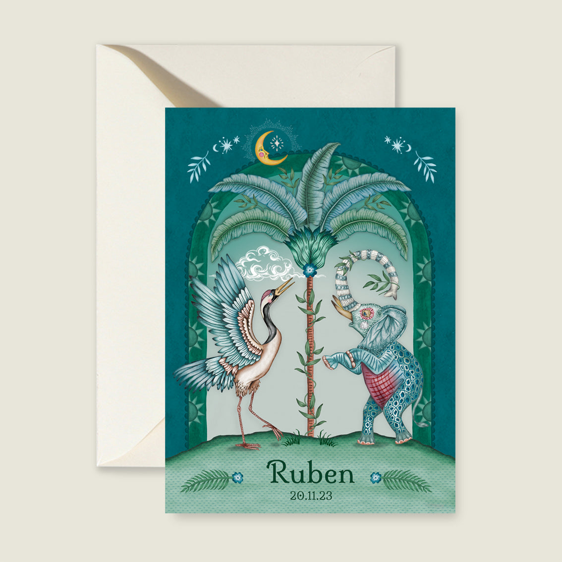 Cranebird And Elephant Blue - Story of July