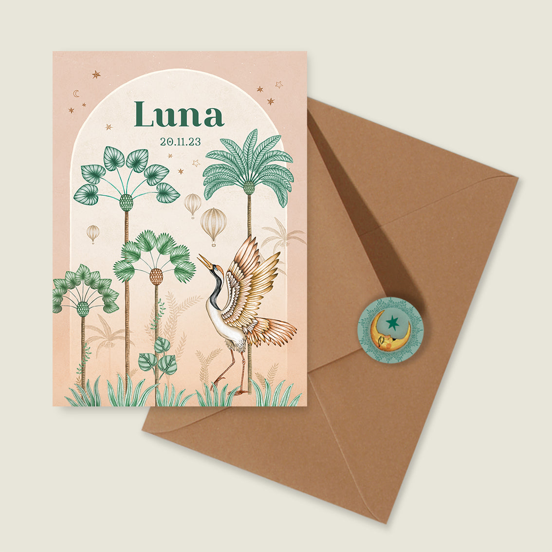 Sample Crane Bird Palms Terra - Story of July