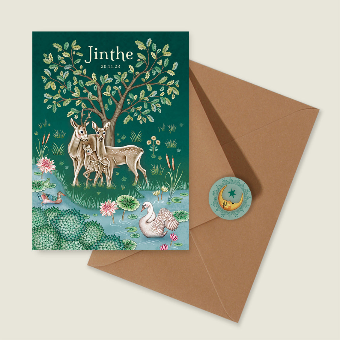 Deer Family Green - Story of July