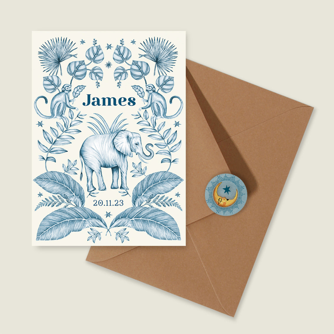 Elephant And The Monkey Blue - Story of July