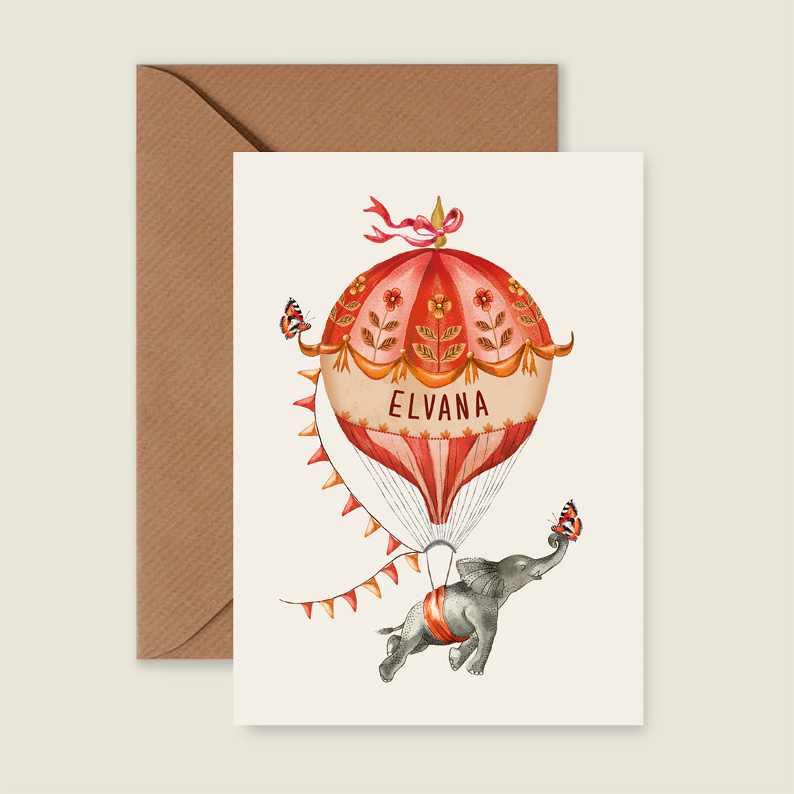 Elephant Balloon Orange - Story of July