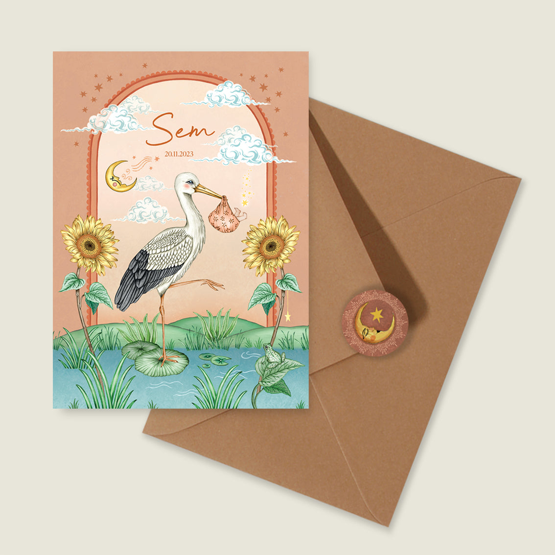 Stork And Baby Terra - Story of July