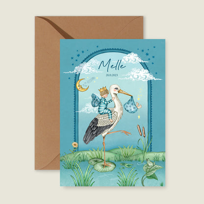 Stork And Baby Brother Blue - Story of July